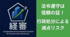 法令遵守は信頼の証 行政処分による減点リスク