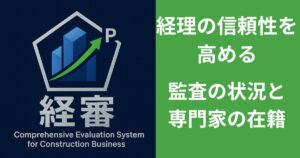 経理の信頼性を高める監査の受審状況と専門家の在籍